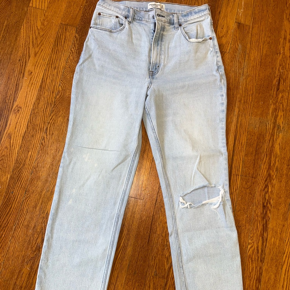 Abercrombie & Fitch Light Blue Straight Leg Jeans